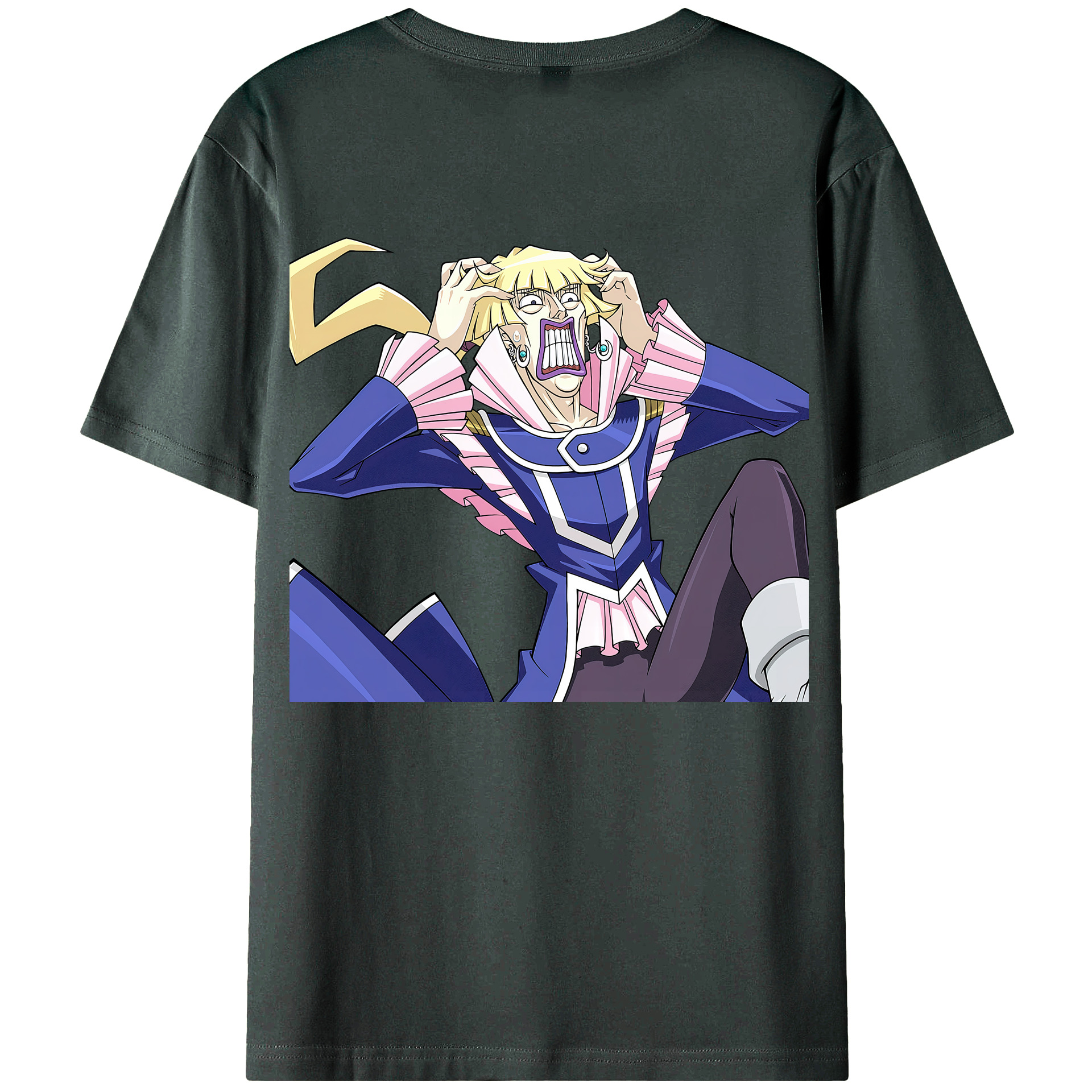 （画像用） 遊☆戯☆王 Yu-Gi-Oh! 綿100％ メンズ半袖Tシャツ（バックプリント） 通気性